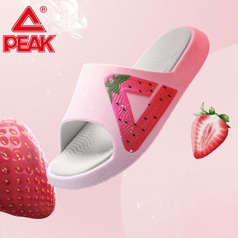 Dép thể thao PEAK Taichi Slippers ET23537L - Phiên bản giới hạn đặc biệt Dâu Tây