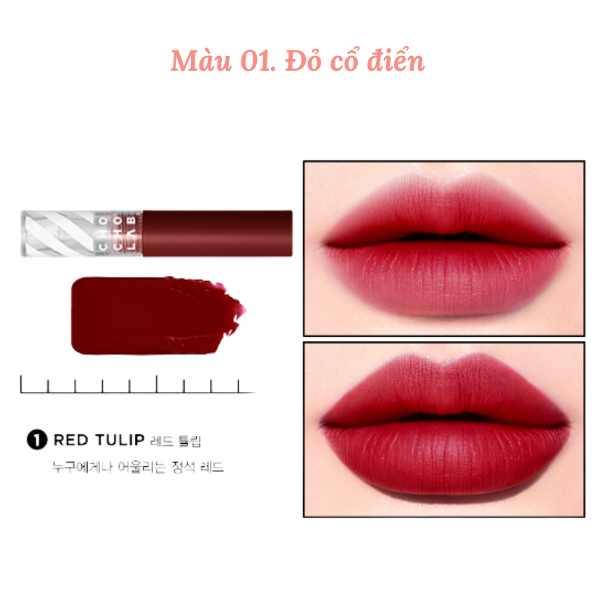 Son Kem Lì Màu Lôi Trôi Chất Son Mịn Mềm Lên Màu Chuẩn Chochoslab Switch All Velvet Lip Tint - KOBE YOUNG