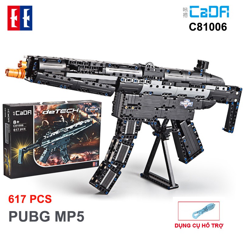 Đồ Chơi Lắp Ráp Kiểu LEGO Mô Hình PUBG MP5 CaDa Model C81006 - 617 PCS