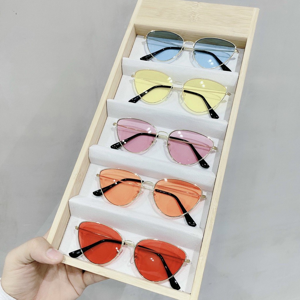 Mắt Kính Thời Trang Hot Trend 202 K266 Form Giọt Nước Nhiều Màu - Hazo