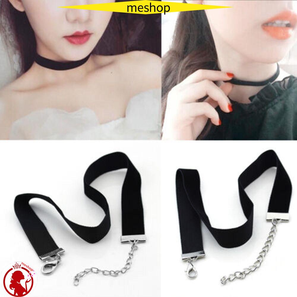 Vòng Cổ Choker Dây Nhung Đen Phong Cách Cổ Điển