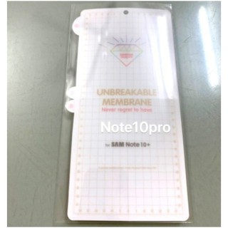 Dán PPF bóng trong suốt Note 10 Plus mặt trước