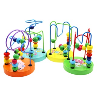 Luồn hạt mini bằng gỗ-Thú Vị Cho Bé
