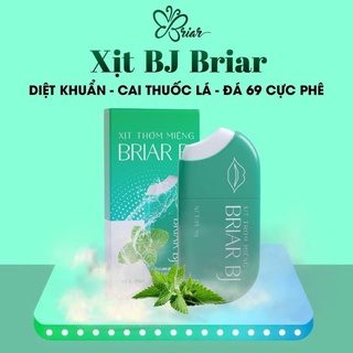 Xịt thơm miệng briar bj kháng khuẩn hương bạc hà the mát - chấm dứt hôi miệng