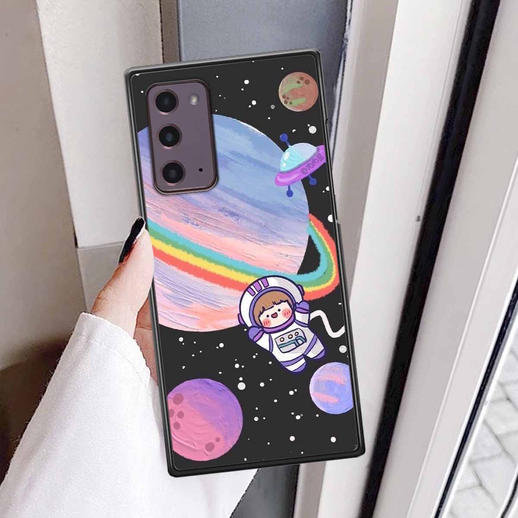 Ốp Samsung Note 20 in hình vũ trụ, phi hành gia bầu trời cute dễ thương