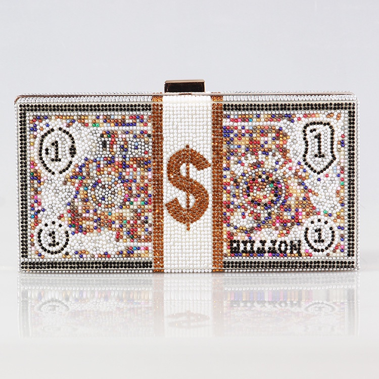 Túi Đeo Chéo Hình Quả Đào Đính Đá Thời Trang Cho Nữ