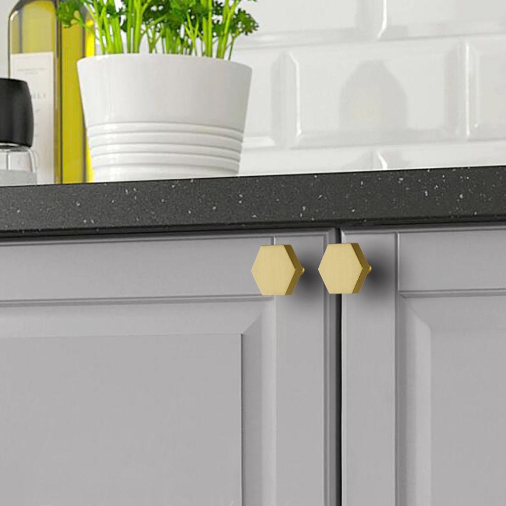 PISTA Tay Nắm Cửa Tủ Quần Áo Hình Lục Giác Phong Cách Châu Âu Cổ Điển