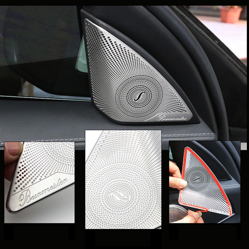 Ốp Bọc Loa Âm Thanh Chuyên Dùng Cho Xe Hơi BENZ GLC W213 W205 S205 C200 E250 GLC Coupe