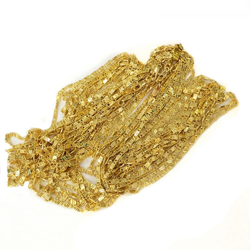 Vòng cổ Thiết Kế Mới Mạ Vàng 18K|Nhẫn Thời Trang Cho Nam Và Nữ Kích Thước 16-30 Inch