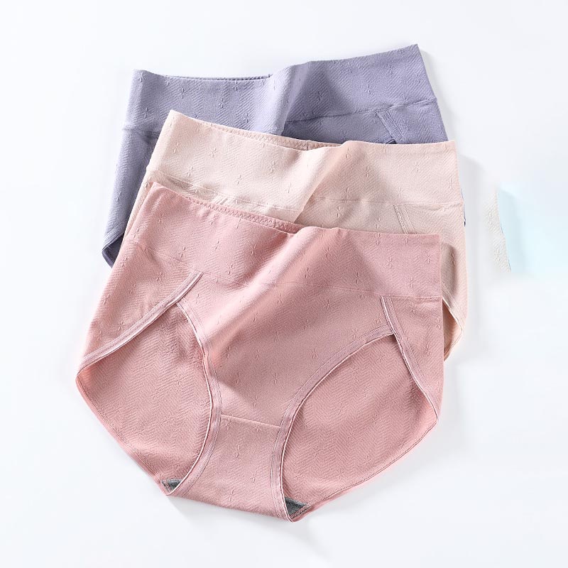 AOFEIQIKE AOFEIQIKE Quần Lót Cotton Lưng Cao Không Đường May Kháng Khuẩn Cho Nữ