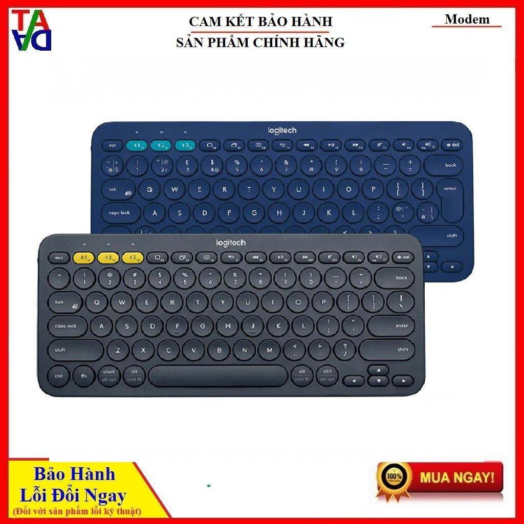 Bàn phím Bluetooth Logitech K380 Multi-Device - Kết nối Bluetooth cùng lúc 3 thiết bị