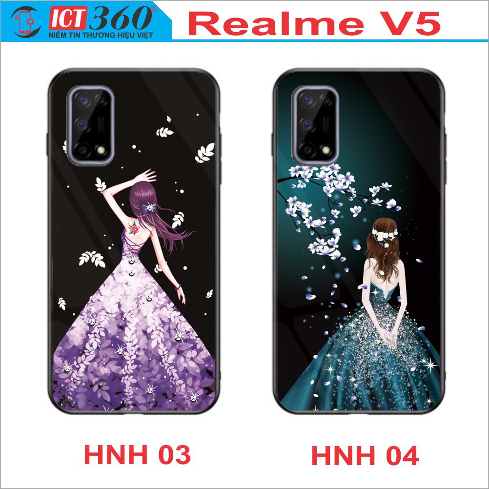 Ốp Lưng Kính REALME V5, Realme Q2  - In Theo Yêu Cầu