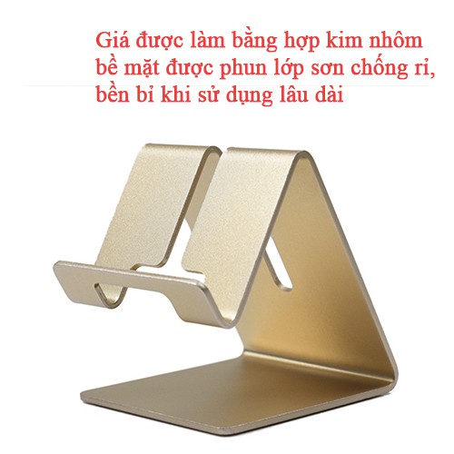 Giá đỡ điện thoại, kệ đỡ điện thoại iphone, ipad Z1 , được làm bằng nhôm cao cấp, tiện lợi để bàn, xem phim, sạc pin .