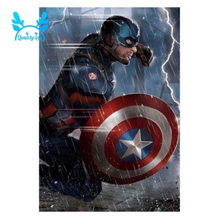 Bộ tranh đính đá tự làm hình siêu anh hùng marvel trang trí nhà cửa