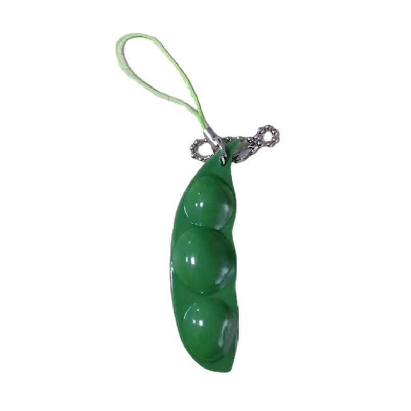 Móc Khóa Hạt Đậu Phộng Edamame Phát Nhạc Giảm Căng Thẳng