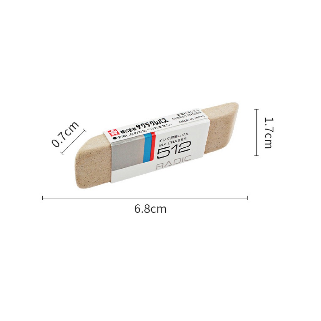 Gôm 2 đầu tẩy mực, tẩy mực bút bi, tẩy mực nước tẩy chì cao cấp SAKURA