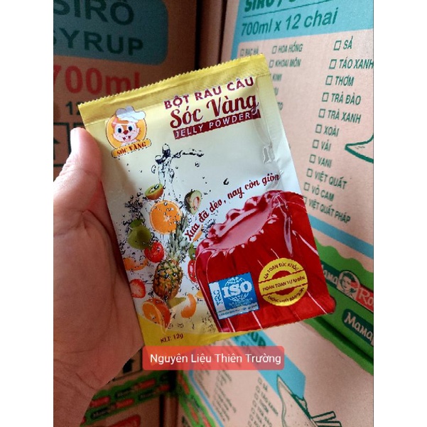 [Lẻ] Rau Câu Sóc Vàng ( gói 12g)