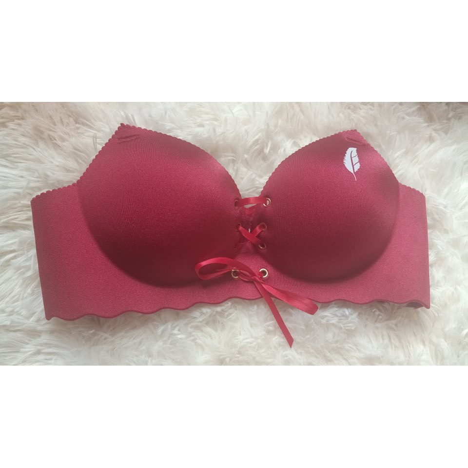 Áo Lót Nữ ❤️FREESHIP❤️ Áo Lót Nữ Cao Cấp Đúc Su không gọng có bàn đỡ chống chảy xệ,dây thắt tạo khe sexy quyến rũ mã C03