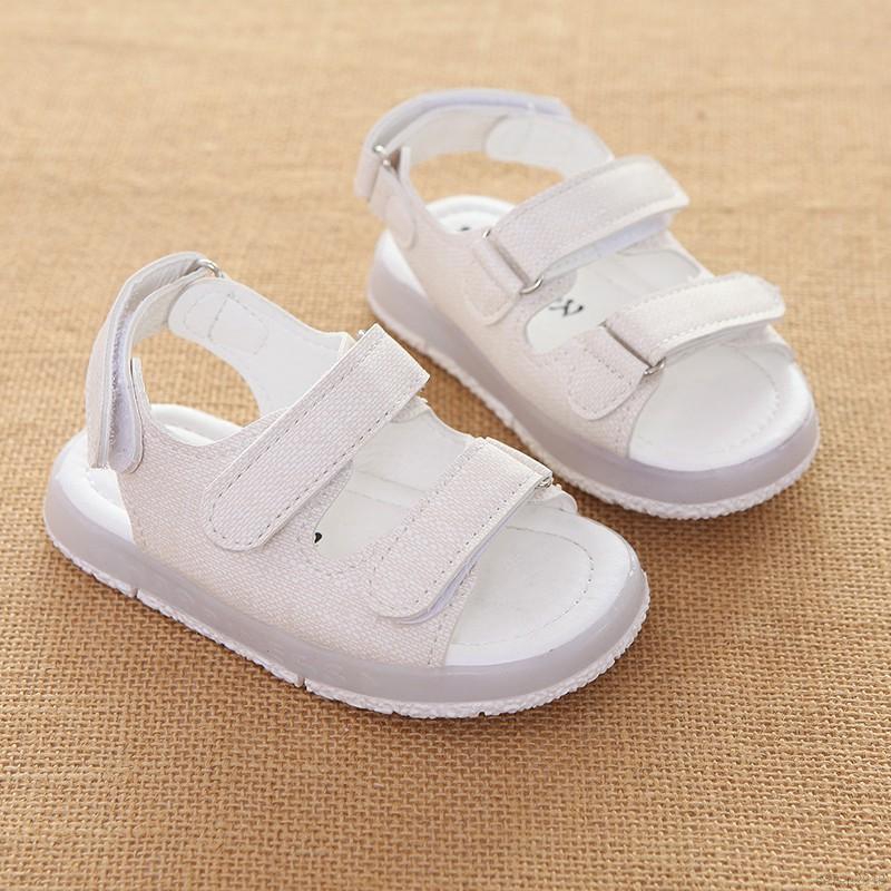 Giày Sandal Đục Lỗ Thoáng Khí Có Đèn Thời Trang Dành Cho Trẻ