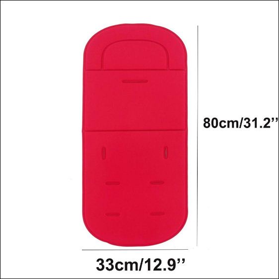 Tấm lót ghế bông mềm cho trẻ sơ sinh, lót xe đẩy cho bé đệm êm ái-chỉ còn màu xanh phối đen