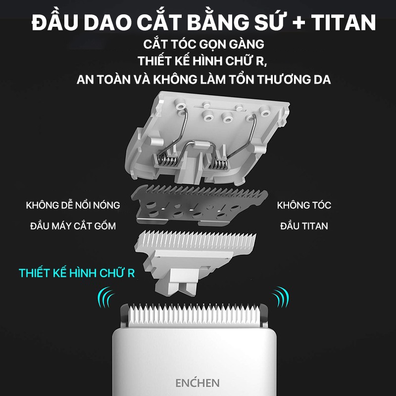 Tông đơ cắt tóc Enchen Boost