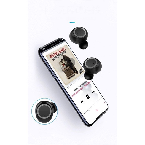 Tai nghe bluetooth nhét tai không dây S11 bản 5.0 cảm ứng tích hợp sạc dự phòng 4800mah kháng nước chống ồn CVC 8.0