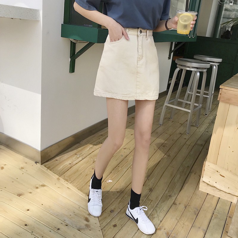 CHÂN VÁY CHỮ A CHẤT VẢI DẦY DẶN CỰC DỄ PHỐI ĐỒ - Nudist Skirt | BigBuy360 - bigbuy360.vn