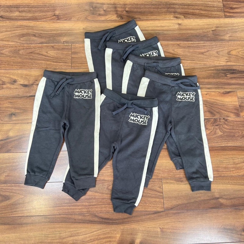 Quần nỉ chữ Mickey H&M sz 4m-4y