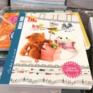 10 quyển vở măng non cao cấp hãng Hồng Hà(5 ô và 4 ô)