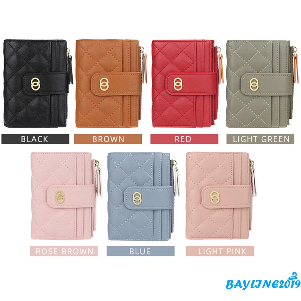 Ví Da Pu Gập Đôi Thời Trang Nữ Tính