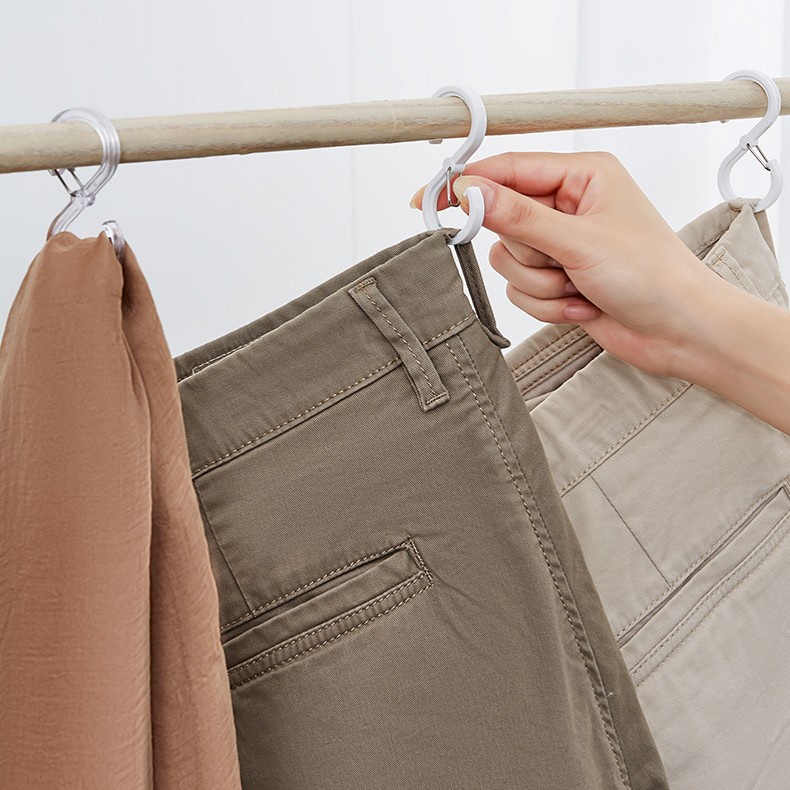 [Mới] Móc Treo Quần Áo / Mũ Chống Gió Hình Chữ S Đa Năng Nhỏ Gọn Thiết Thực Chống Rơi