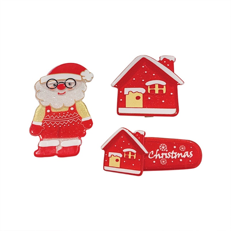 Kẹp Tóc Hình Người Tuyết Phong Cách Giáng Sinh Năm Mới