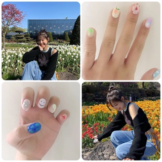 Set Nailbox Jennie BlackPink Móng giả úp Nail Kpop