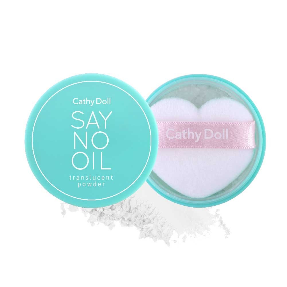 Cathy Doll Say No Oil / Sun Blur / Aura Shine Translucent Powder 4.5g Phấn Phủ Thái Lan Kiềm Dầu và se khít lỗ chân lông