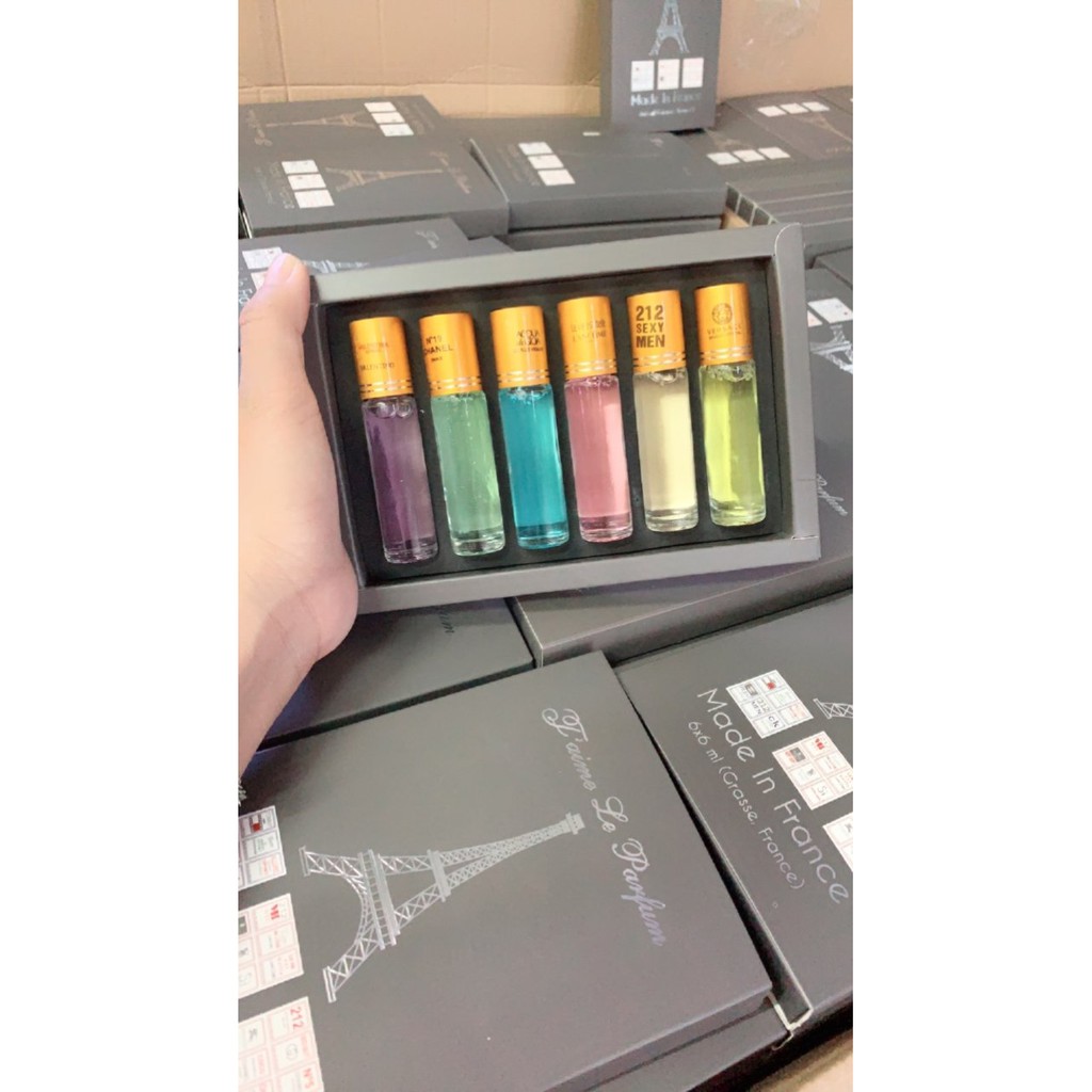 Set nước hoa 6 chai (dạng lăn)