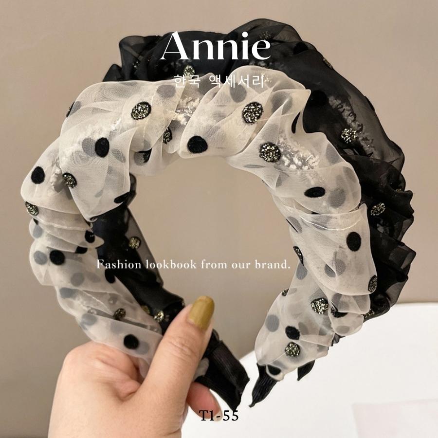 Băng đô cài tóc lụa nhiều kiểu thời trang nữ tính phóng cách Hàn Quốc ANNIE