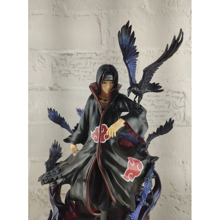 Mô hình Figure Naruto Uchiha Itachi Akatsuki quạ tím xanh 26cm