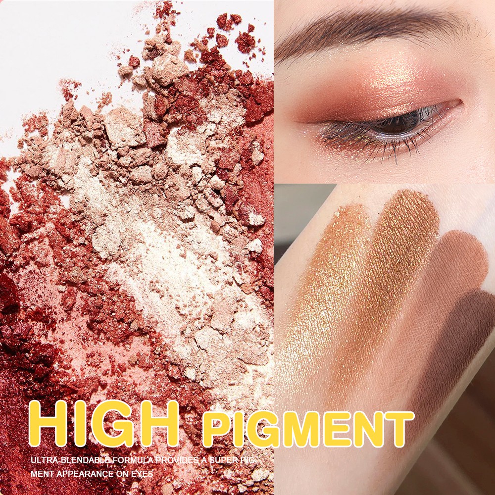 Bảng phấn mắt SACE LADY ML375 4 màu sắc tông lì và ánh nhũ lấp lánh sắc số cao trang điểm lâu trôi 50g | BigBuy360 - bigbuy360.vn