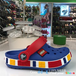 Dép sục Croc-Legô cho bé xanh dương- tặng 2jibit