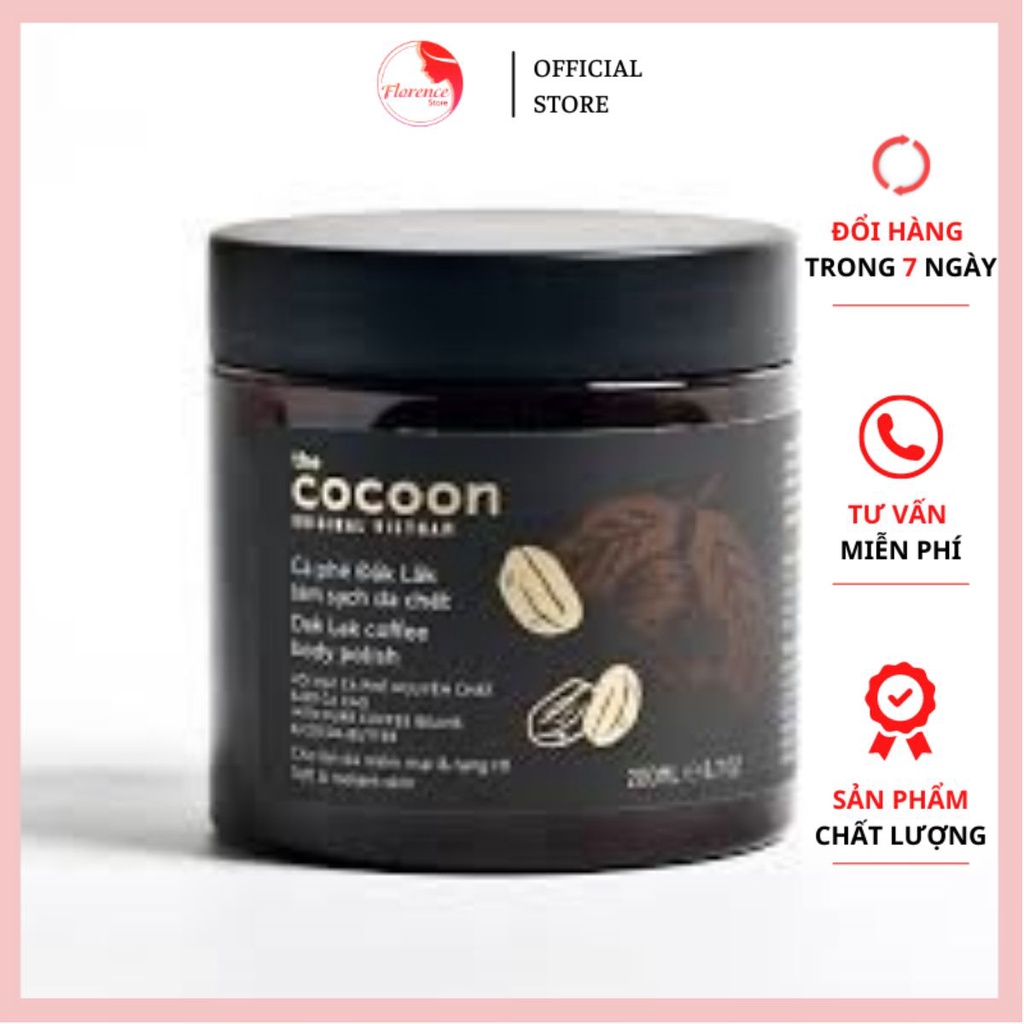 Tẩy Da Chết Toàn Thân Cocoon Dak Lak Coffee Body Polish 200ml Từ Cà Phê Đắk Lắk