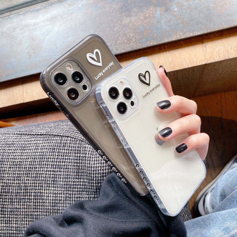 Ốp lưng iphone trong cạnh hình vuông BVC tim 6plus/6s/6splus/7/7plus/8/8plus/x/xs/11/12/pro/max/plus/promax-Awifi B3-12 | BigBuy360 - bigbuy360.vn