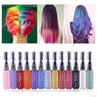 12 Colors DIY Hair Cream Party Dye Pen Beauty Women Hair Color Hair Dye Colors Temporary Non-toxic