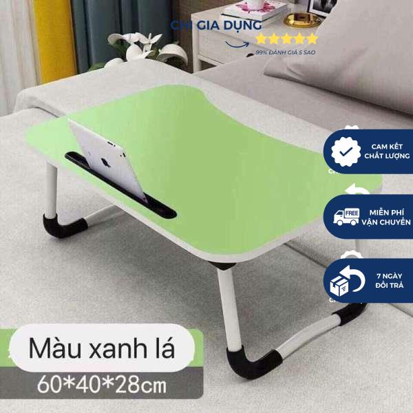 Bàn gấp gọn khe cắm ipad để hàng xịn - bàn học mini, tặng kèm 3 bút nước