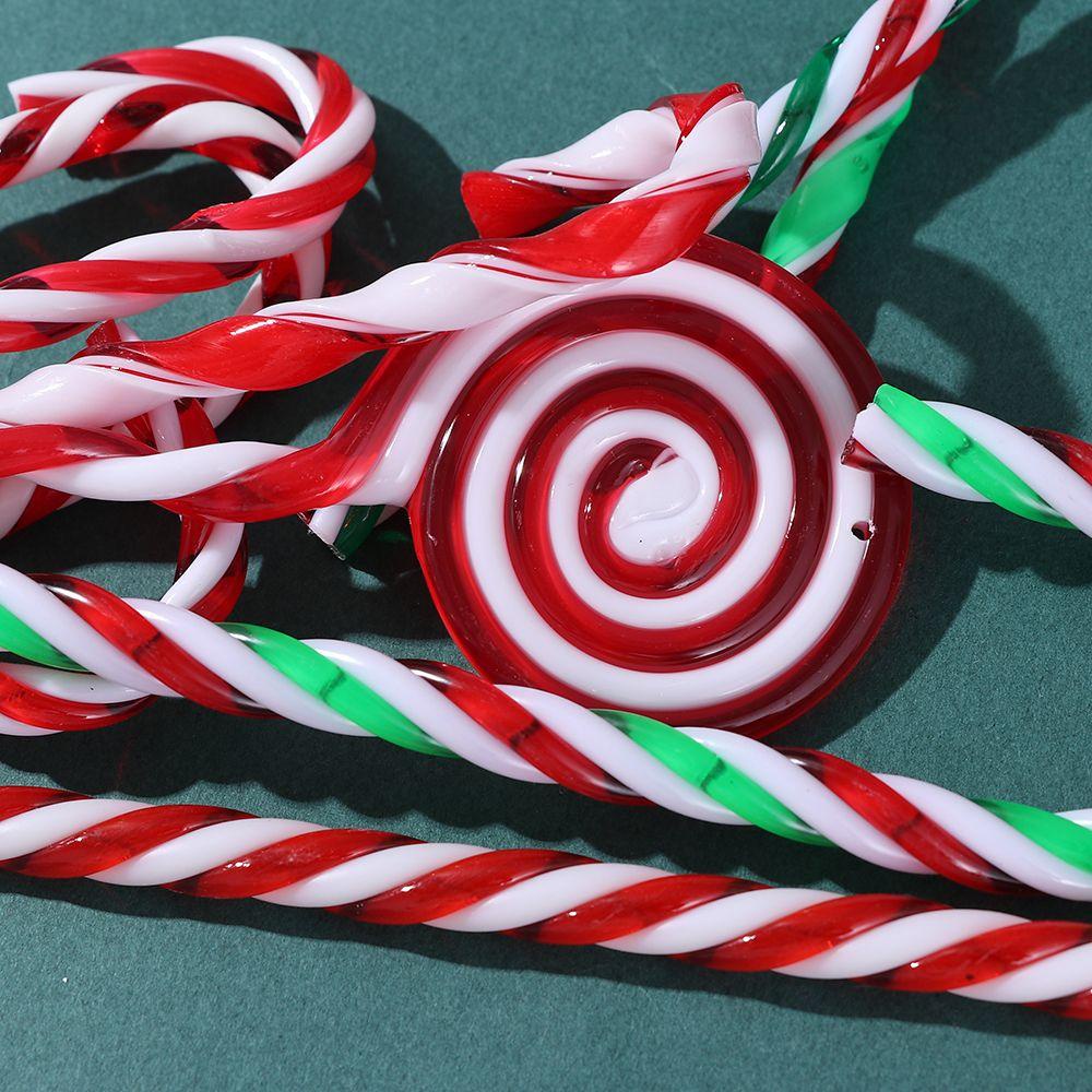 YNATURAL Gậy Giáng Sinh Bằng Nhựa Trang Trí