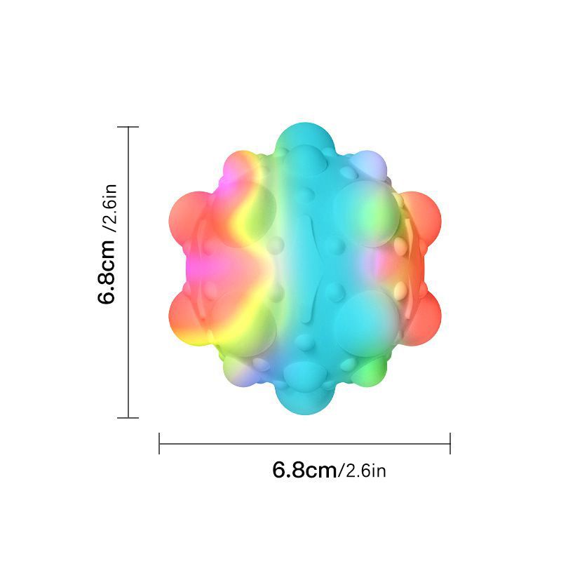 Pop it Fidget Toy Virus Ball Push Bubble Sensory Stress Relief Family Kid Game Decompression Ball Stress Relief