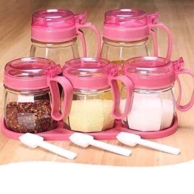 set 5 hũ gia vị
