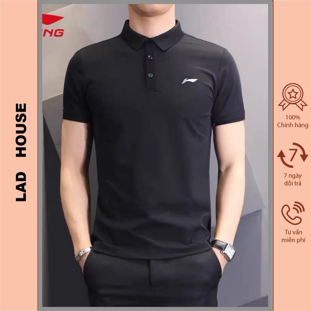 Áo thun cộc tay, áo polo nam cao cấp chính hãng li-ning