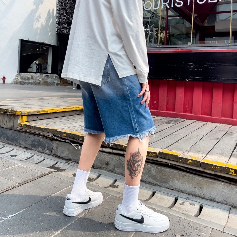 [Mã SKAMA06 giảm 8% TỐI ĐA 50K đơn250K] Quần short jean - Hình thật kèm clip