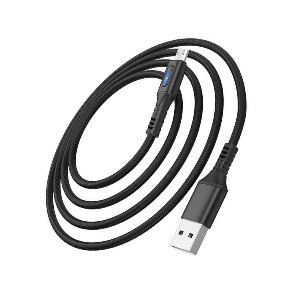 Cáp Sạc Nhanh 2.4A Hoco U79 Micro có đèn led hỗ trợ sạc và truyền dữ liệu
