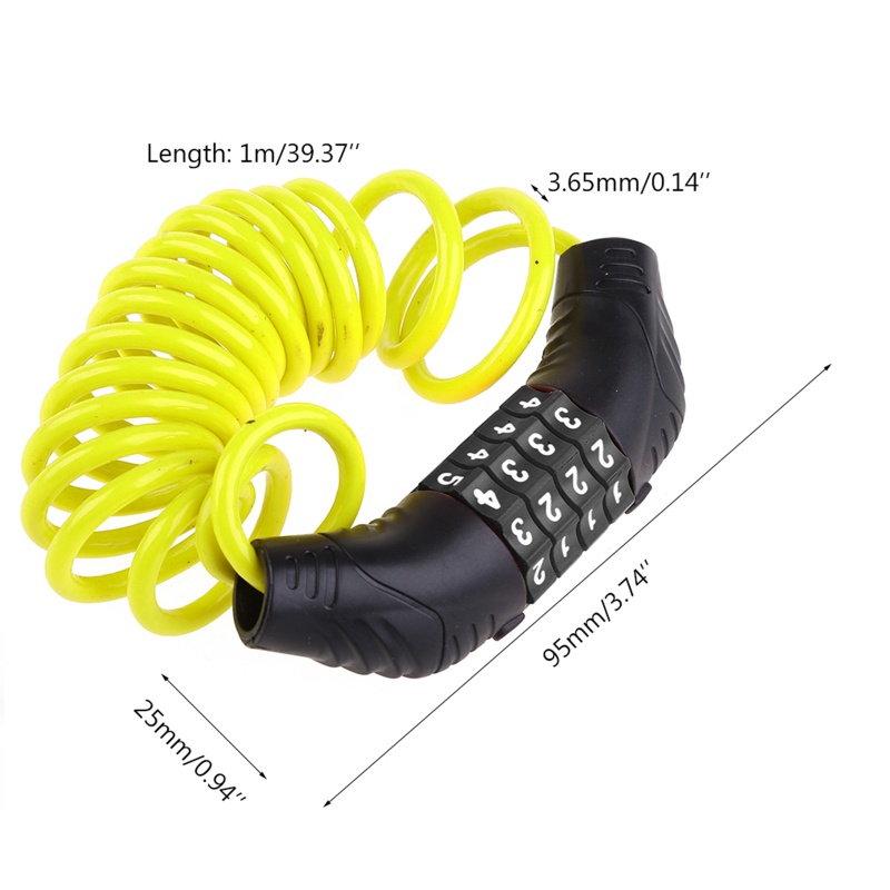 Dây Xích Khóa Mật Khẩu 4 Chữ Số Chống Trộm Tiện Dụng